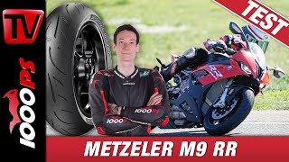 Metzeler M9 RR im Test Landstraße Rennstrecke und bei Nässe  Was kann der Nachfolger des M7 RR [upl. by Yrol]