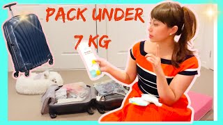 How I pack carryon luggage under 7kg and useful tips [upl. by Frankie]