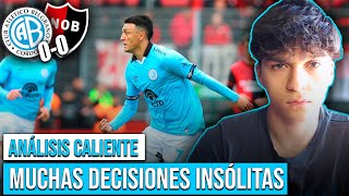 ¿QUÉ PLANTEO ES ESE  ANÁLISIS CALIENTE NEWELLS 00 BELGRANO FECHA 13 LPF [upl. by Leiruh]