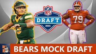 NFL Mock Draft Chicago Bears 7Round Draft Picks For 2021 NFL Draft Featuring Trey Lance In Round 1 [upl. by Cagle]