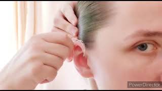 How to adjust Protruding Ear Helper No Piercing Ear Brace ear clip Full video [upl. by Dallon173]