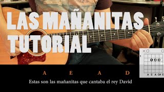 Como tocar Las Mañanitas en Guitarra Acústica ACORDES  Fácil [upl. by Ellery]