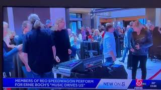 REO Speedwagon on WCVB 5 For Ernie Bochs Music Drives Us Fundraiser [upl. by Massab]