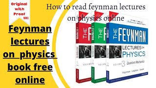 Feynman lectures on physics book in free l feynman lectures l phyan jacobi [upl. by Anilesor229]