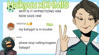 Haikyuu x Dont Hug Me Im Scared  2  Haikyuu texts [upl. by Isyak]