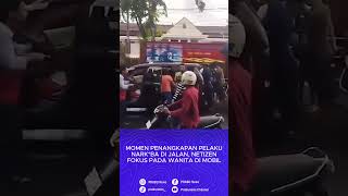 Momen Penangkapan Pelaku Narkba Di Jalan Netizen Fokus Pada Wanita Di Mobil [upl. by Sasnett]