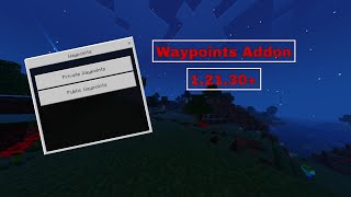 Waypoints Addon MCPE 12130 Download in description [upl. by Cathrin132]