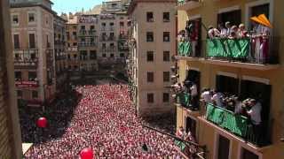 Sanfermines the running of the bulls Top Attractions in Pamplona Navarra [upl. by Mosa]