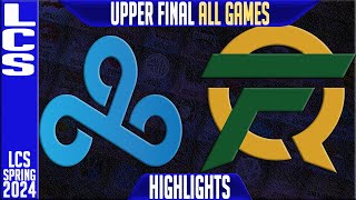 C9 vs FLY Highlights ALL GAMES  LCS Spring 2024 Playoffs Upper Final Cloud9 vs FlyQuest [upl. by Aikahc]