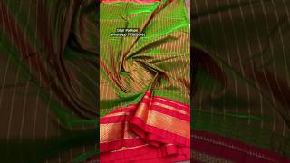 Irkal Paithani paithani irkalsaree saree trending viralshorts reels weddingsarees fashion [upl. by Elleinahc]