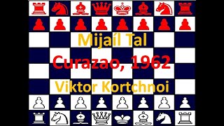 Viktor Kortchnoi blancas vs Mihail Tal negras Curazao 1962 [upl. by Ed889]