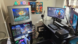 Game Room Tour 2023  New and Retro Video Games [upl. by Yrffej]