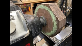 Enhancing Walnut and wood filler  Woodturning [upl. by Neelhsa880]