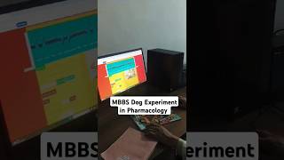 MBBS Dog Experiment in Pharmacology mbbs shorts shortsfeed viralshorts mbbslife motivation yt [upl. by Malti]