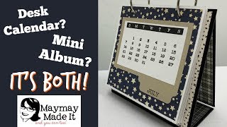 2019 Desk Calendar Turned Mini Album  Creating the Album [upl. by Junie]