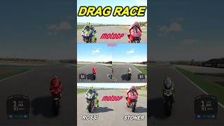 DRAG MOTOGP ROSSI VS STONER dragrace motogp ducati [upl. by Cathrin281]