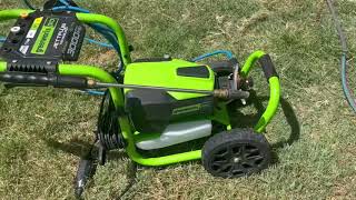 GreenWorks 3000 psi Pressure Washer  Product Review [upl. by Certie]