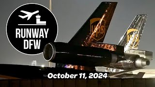 LIVE DFW Airport Nightstream with Runway DFW after Dark  101124 [upl. by Nylesoj]