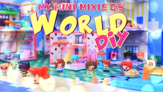 DIY  How to Make My Mini Mixie Qs World  Dollhouse Play Set  Doll Crafts  4K [upl. by Fredia988]