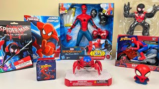 Marvel Spiderman Toys Unboxing Review l Spider Bot  Spiderman RC Motorcycle amp Spiderweb Launcher [upl. by Hiro]