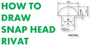 How to Draw Snap Head Rivet  स्नेप हेड रिवेट कैसे बनाये [upl. by Llenehc]