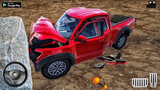 Hilux pickup durability test in FlexicX Android game drivex Realistic car physics gameplay [upl. by Ahsemat]