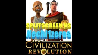 Civilization Revolution SPLIT SCREEN h2h v Hech1zeros multiplayer xbox Civ Rev [upl. by Atnoled]