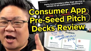 FRUSTRATING PRESEED Startup Pitch Deck Reviews Weekly Ep 05 [upl. by Suoinuj]