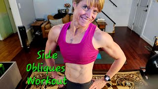 SIDE OBLIQUES Workout NO EQUIPMENT [upl. by Iglesias776]