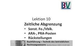 Sonstige Forderungen Verbindlichkeiten ARA PRA Rechnungsabgrenzung Rückstellung FB L10 T01 [upl. by Franchot]