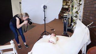 Photoshoot with Adorable One Month Old quotNewbornquot Baby Boy  First Month Photoshoot Ideas [upl. by Connie]