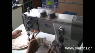 SIERROS bros DurkoppAdler 867394342MAE Ρελιάστρα Edge trimmer and moving binder machine [upl. by Kassity]