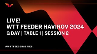 LIVE  T1  Qualifying Day  WTT Feeder Havirov 2024  Session 2 [upl. by Immas994]