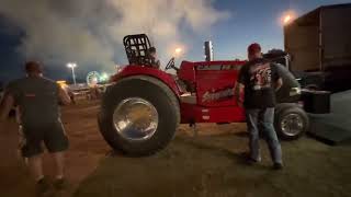 Pro stocks tractors warming up at the Sauk county fair [upl. by Pomcroy]