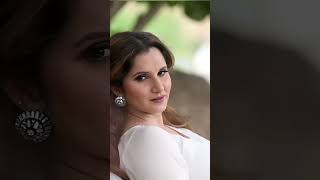 Sania Mirza in white dress looking so innocent virlshorts virlshorts virlshorts [upl. by Jerol]