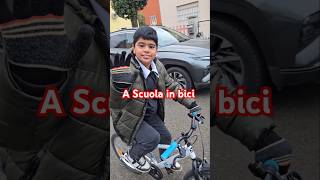 A Scuola in bici 🚲 scuola italian italiano bici youtubeshorts shorts bilalofficial15 [upl. by Aynod]