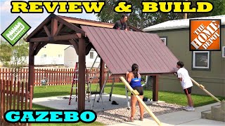 Backyard Discovery Gazebo Kit 12x12 Review amp Build [upl. by Yrrej]