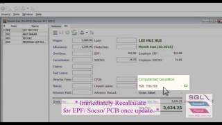 SQL Payroll 01 How To Process Month End Payroll  SQL Accounting Software [upl. by Ennoid]