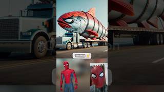 superheroes giant Salmon evaluated 😱💥 Marvel amp DCAll Characters marvel avengersshortsrobot [upl. by Drida]