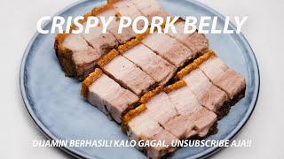 ANTI GAGAL RESEP BABI PANGGANG KRISPI  HOW TO MAKE CRISPY PORK BELLY [upl. by Ailemap]