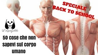 50 COSE CHE non SAPEVI sul CORPO UMANO – SPECIALE BACK to SCHOOL [upl. by Nesnaj]