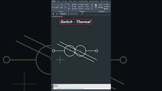 AutocCAD Electrical PracticeTherrmal Switch autocad autocadelectrical switch thermal [upl. by Sauers321]