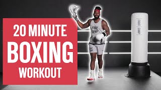 Burn Fat and Learn Boxing 4 Round Punching Bag Workout for Beginners [upl. by Monjan942]