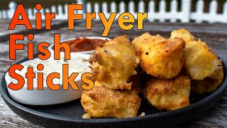 How to make Air Fryer Fish Sticks  Coach Seans Kitchen [upl. by Crispa663]