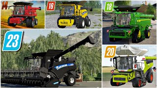 fs 14 vs fs 16 vs fs 18 vs fs 20 vs fs 23 Harvesting Comparison Gameplay fs14fs16fs18fs20fs23 [upl. by Nosyarg]