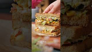 Viral Overloaded Veggie Sandwich  10 million  views on IG  sandwich veggie healthy [upl. by Narud]