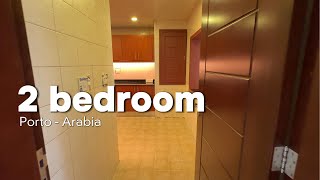 HUGE 2 BEDROOM APARTMENT FOR RENT IN QATAR PORTO ARABIA PEARL [upl. by Hallam]