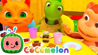 Animal Breakfast Song  CoComelon Animal Time  Learning with Animals  Nursery Rhymes for Kids [upl. by Karlis]