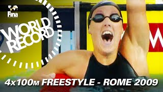 Netherlands claim New World Record at Rome 2009  FINA World Championships [upl. by Asilad712]