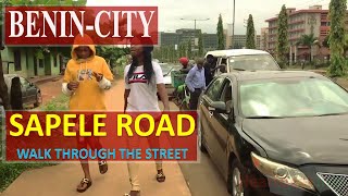 sapele road  walk through the street of benin city  EDO nigeria [upl. by Dekeles]